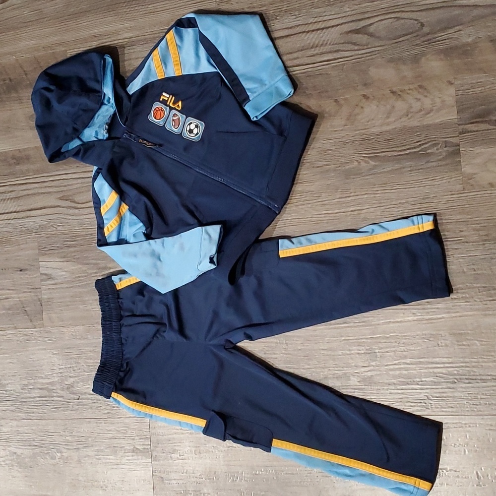 Fila Sports Jacket & Pants Matching Set Size 4T